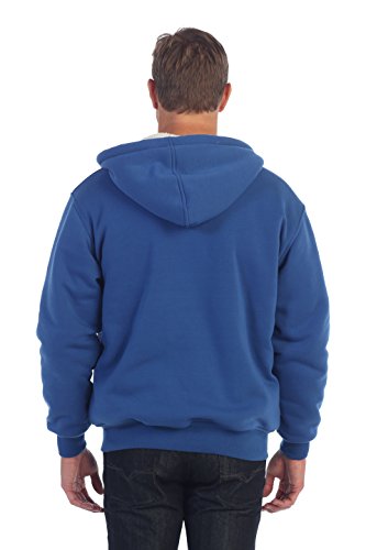 Image of Gioberti Men's Soft Heavyweight Sherpa Lined Fleece Hoodie Jacket