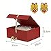 Imagen de Caja de regalo grande Rojo con tapa 32x28x13,5 cm