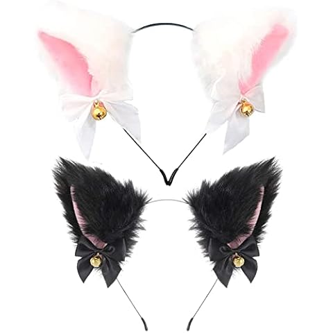 NO Katzenohren, 2 Stücke Katzenohren Haarreif Fuchsohren Stirnband Cover