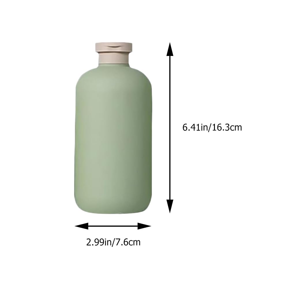 FRCOLOR 3 Stück Quetschflaschen Mit Klappdeckel 500 Ml Wiederverwendbare Und Nachfüllbare Reiseflaschen Kunststoff Für Cremes Lotion Shampoo Spülung