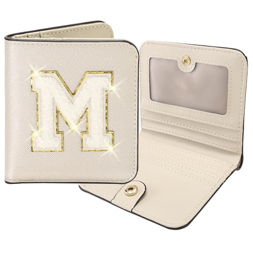 Image of RNIEGA Initial Wallet Women Small Teen Girl Gifts Trendy Stuff Girls Wallets Personalized Christmas Birthday Gift for Women Friends Daughter Granddaughter 6 7 8 9 10 11 12 13 Year Old Gold M