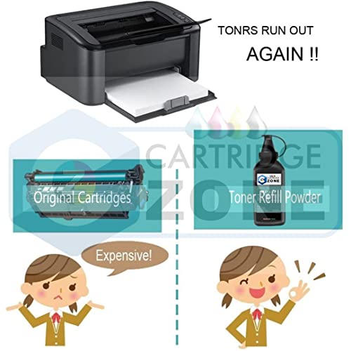 Image of PC-210KEV Printer Refill Toner Powder for Use in Cartridge Black Ink Toner. (4 PC)