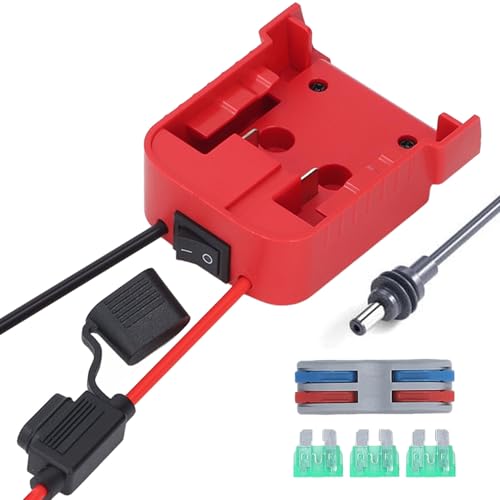 Generic Adaptador de BateríA de 18 V Mini Cable de Alimentación con Fusibles 3x30 A para una Conectividad Estable para Entusiastas del Aire Libre ABS 78,74 Pulgadas