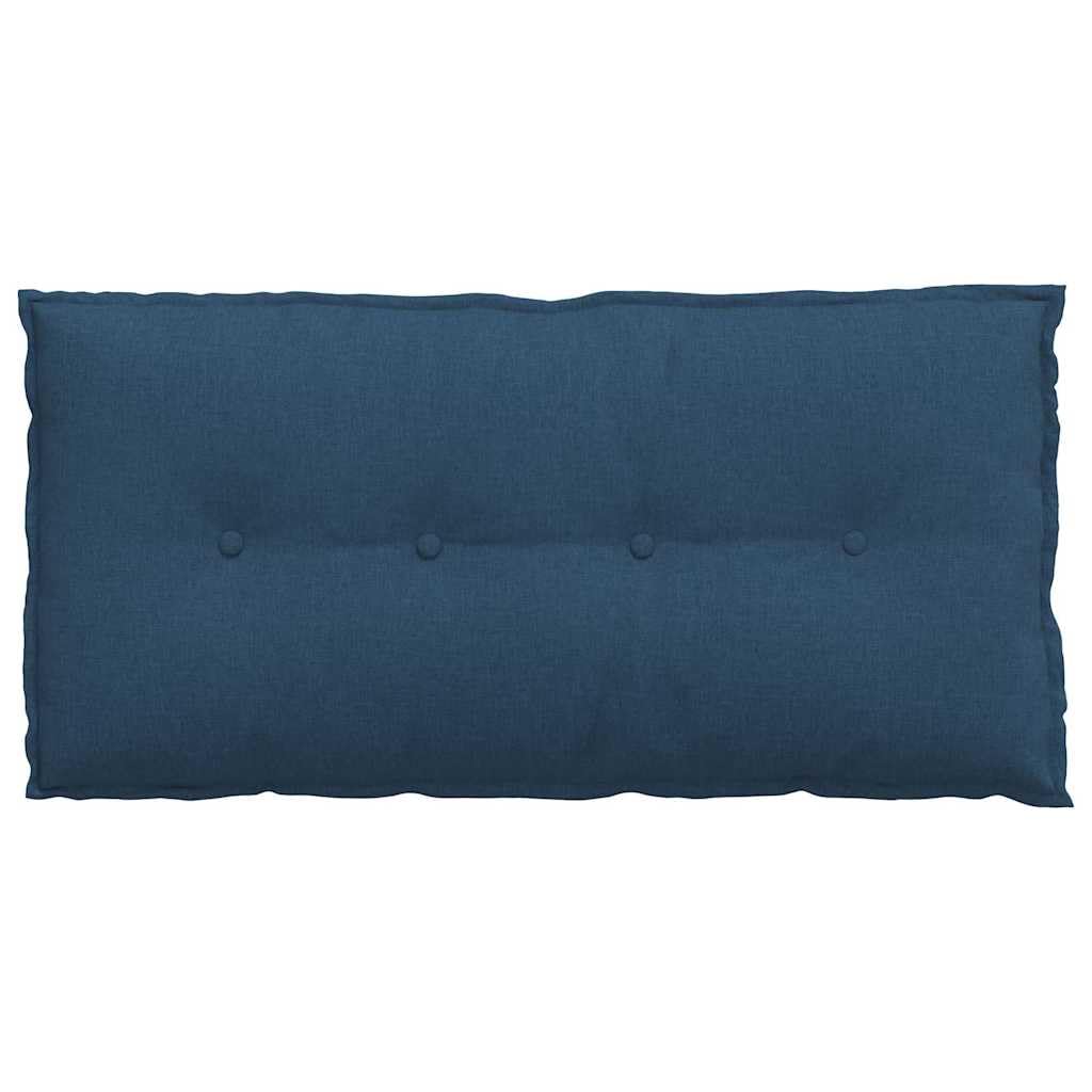 Cuscino per la schiena, blu, 100 x 19 x 50 cm, in tessuto, cuscino da lettura | Cuscino ergonomico a cuneo con rivestimento sfoderabile per leggere e rilassarsi in camera da letto o soggiorno.