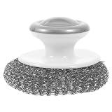 YARNOW Spazzola Pulizia Vigorosa di Pentole e Stoviglie per Piatti con Manico in Plastica e Metallo Rimuove Grasso e Sporco Colore Casuale per Cucina