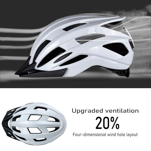 Bike Helmet for Adult Men Women with Multi-Mode Rear LED