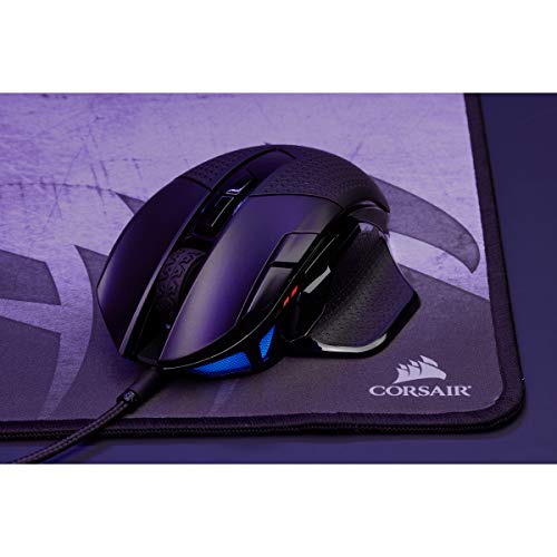 CORSAIR NIGHTSWORD RGB Wired Tunable FPS/MOBA Gaming Mouse - 18.000 DPI - 10 Programmierbare Tasten - Gewichtssystem - iCUE-Kompatibel - PC, Mac, PS5, PS4, Xbox - Schwarz – Bild 5