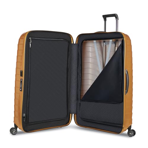 Image of Samsonite Proxis Large Hardside Luggage with Dual Spinner Wheels - Innovative Roxkin Lightweight Shell With Ultimate Durability- Includes TSA Lock, Ergonomic Telescoping Handle - Honey Gold