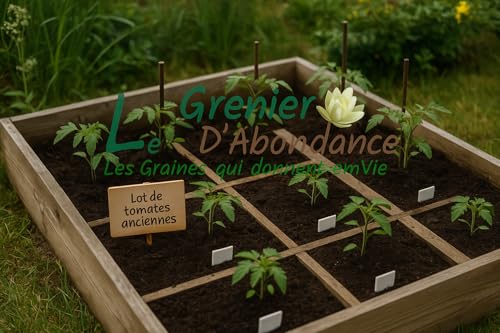 Lot de 200 graines à semer - Le Grenier d'Abondance - Fan de Tomates anciennes - 6 variétés