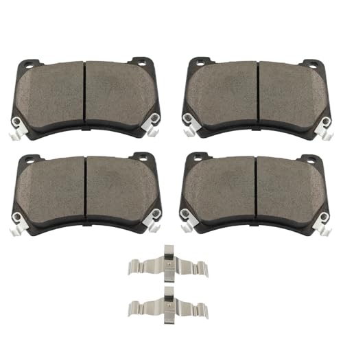 Image of cciyu D1551 & D1396 Front Rear Ceramic Disc Brake Pads Kit For Hyundai For Genesis 2013-2014