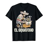 Funny Cinco De Mayo Mexican Food - El Squatcho Taco Bigfoot T-Shirt