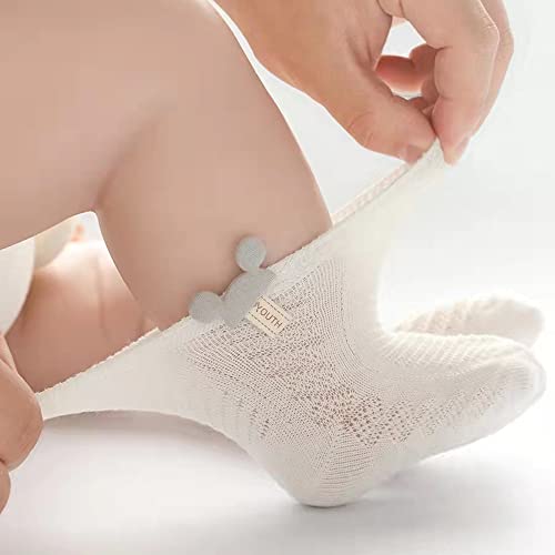 Image of Baby Girls | Baby Boys Soft Cotton Socks with Bow Tie
