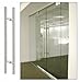 C.R. LAURENCE 72LPPS CRL Polished Stainless 72 inches Extra Length Ladder Style Back-to-Back Pulls
