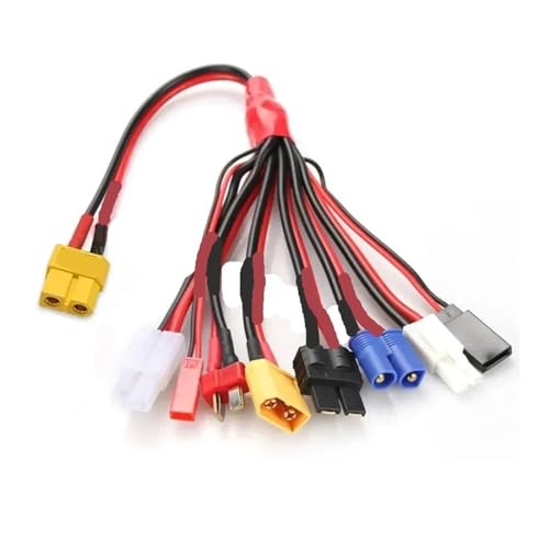Cable XT60 para cargador 8 en 1 ideal para organizar tus sesiones de vuelo de drones RC B6