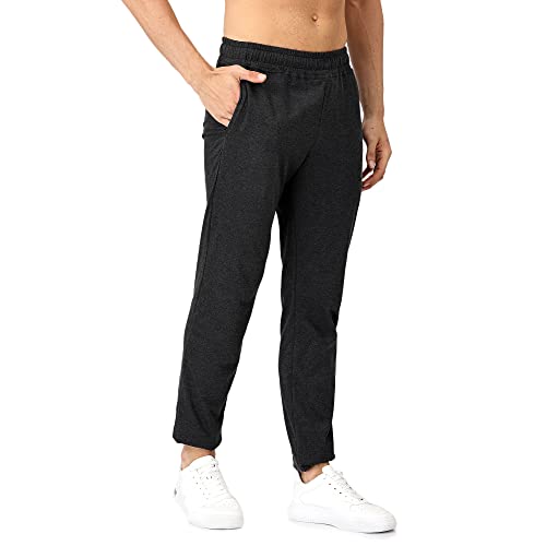 Image of Pepe Jeans Cotton Rich Solid Trackpant, Lounge Pant, Sportswear for Men - XL (Pack of 2)