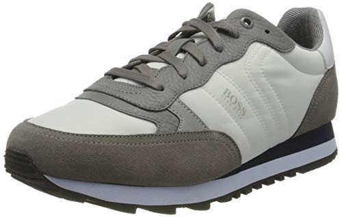 BOSS Business Parkour_Runn_MX, Zapatillas Hombre, Gris Open, 40 EU