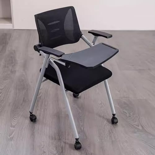 Chaise de formation du personnel pivotante avec bloc-notes et dossier pour conférence - 2