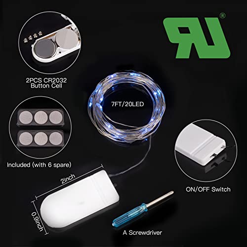 image for Brightown 12 Pack Led Fairy Lights Battery Operated String Lights Wate