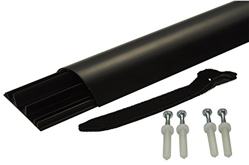 Cache-câbles multimédia noir Legrand, finition épurée pour intégration