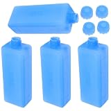 4 Pezzi Blocchi Ghiaccio Riutilizzabili Blu in PE per Raffrescatore