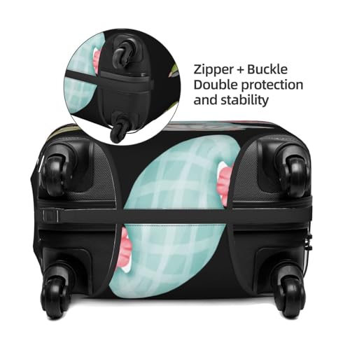 Summer Gnome Luggage Cover Washable Elasticated Luggage Covers for Suitcase tsa Approved Stylish Dust and Scratch Resistant Luggage Case Protector for Kids and Adults3