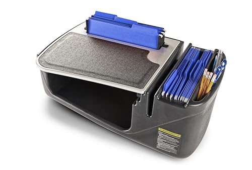 Image of AutoExec Efficiency FileMaster Car Desk for Your Vehicle Workstation and Mobile Office, Grey