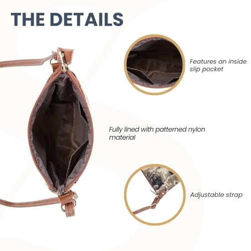 Signare Tapestry Cross-body Satchel Bag/Lightweight Purse4