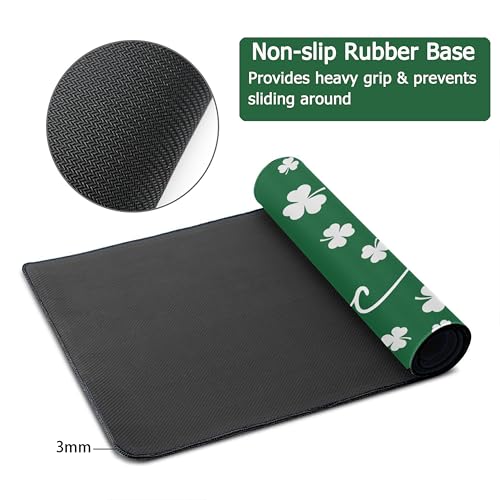 Image of St. Patrick's Day Stove Top Cover 29''x21'' for Electric Stove - Stove Mat for Glass Top Glass Cooktop Protector For Kitchen Multifunctional Oven Covers for Electric Stove