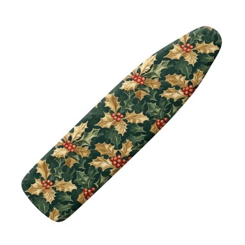 Funda Tabla de Planchar 110x30 Amarillo Verde Diseño Práctico con Acolchado- para Refleja El Vapor sobre La Ropa, Duradera Y Fácil de Cambiar