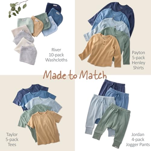 Image of Butterblu Taylor 5-Pack Short Sleeve T-Shirts 100% Organic Cotton