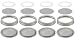 4 Sets: Stainless Steel Sprouting Lids + Storage Caps (4 Curved Sprouter Screens,4 Inserts,4 Bands,4 Seals) - For Wide Mouth Mason Canning Jars Kerr/Ball. Rust-Proof, BPA-free Seed Grower Sprouts Kit