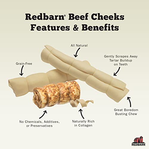 Redbarn Pet Products Redbarn All-Natural Large Beef Cheek Rolls For Dogs thumb #3
