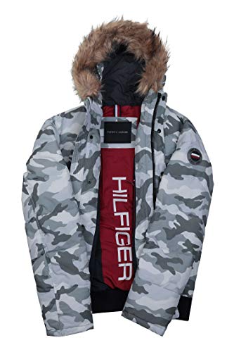 Image of Tommy Hilfiger Men's Arctic Cloth Quilted Snorkel Bomber Jacket (Standard and Big & Tall)