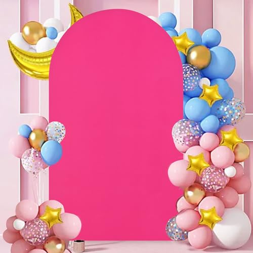Funda decorativa para arco de boda FANPROMS 2.6x6 FT Rosa miniatura 6