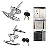 Truck Cap Locking T-Handles,Zinc Alloy Rustproof& Wear-Resistant T-Handle Canopy Replacement Lock For Truck, Camper, Shell Canopy Storage Cabinet(B) #2