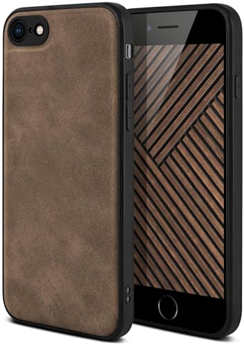Coque en cuir végétalien premium iPhone SE avec protection photo