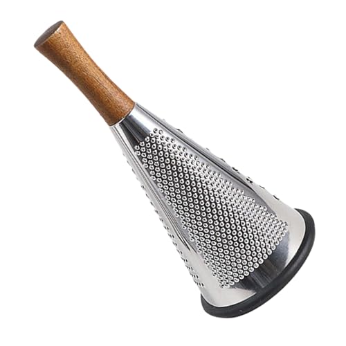 Rallador vertical de acero inoxidable con mango de madera 3 caras miniatura 1