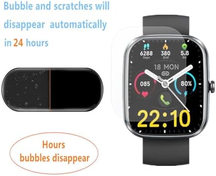 Screen Protector Compatible for Kuizil Smart Watch 1.91" (6 Pack) Clear TPU Soft Film, For T70 Fitness Watch Screen Film