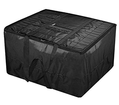 Image of Jumbo Attachi Bag in Soft Parachute Material, Blanket Cum Suitcase Bag (Black, Pack of 2)