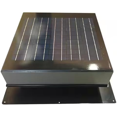 Remington Solar 20 Watt Roof Mount Solar Attic Fan (Gray) Cover