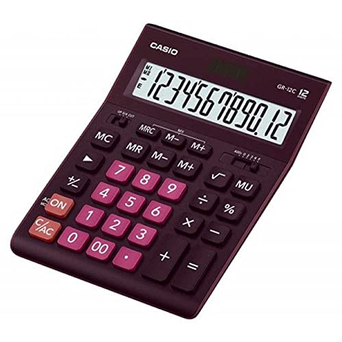 Casio Calculator GR-12C-WR Office Purple 12-Digit Display