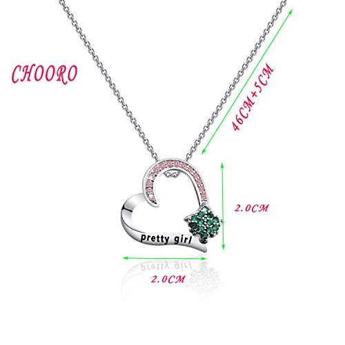 CHOORO Sorority Gifts Graduation Gift Pink and Green Necklace Sorority Graduation Jewelry2