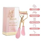 Eyelash Curler - 24K Gold-Plated Stainless Steel Precision Eye Lash Curler for Lush, Luxurious Lashes - Silicone Eyelash Curler Pads, Ergonomic Cushioned Handles - with Replacement Pads - Image 4