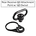 Gotical Rear Receiver QD Attachment Point w/QD Swivel | Steel Construction | Weighs only .8 ozs! | kit Also Includes a Push Button Quick Disconnect Adapter