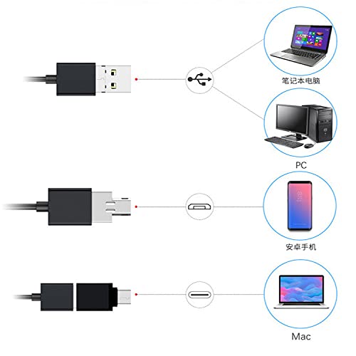 Kamera endoskopowa, 14.5mm Endoskop Inspekcja Rury Automotive 50 0W HD. Autofonus Three-In-One Telefon komórkowy