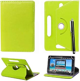 10inch Tablet Case Cover - Universal Leather Stand Case Folio Cover Magic Leather 360° Rotating Case Fits to ALL 10" & 10.1" Inch Tablets + Stylus Pen (BUTTERFLY PURPLE)