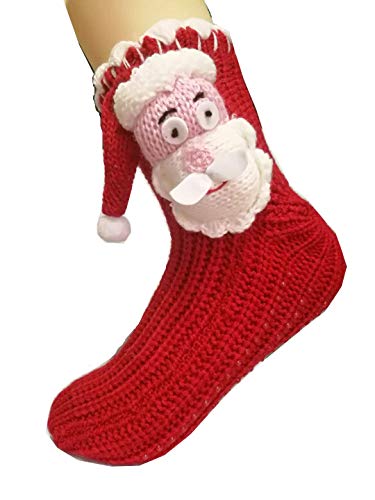 Image of Women's Thick Knit Skid proof Warm Casual Floor Carpet Socks