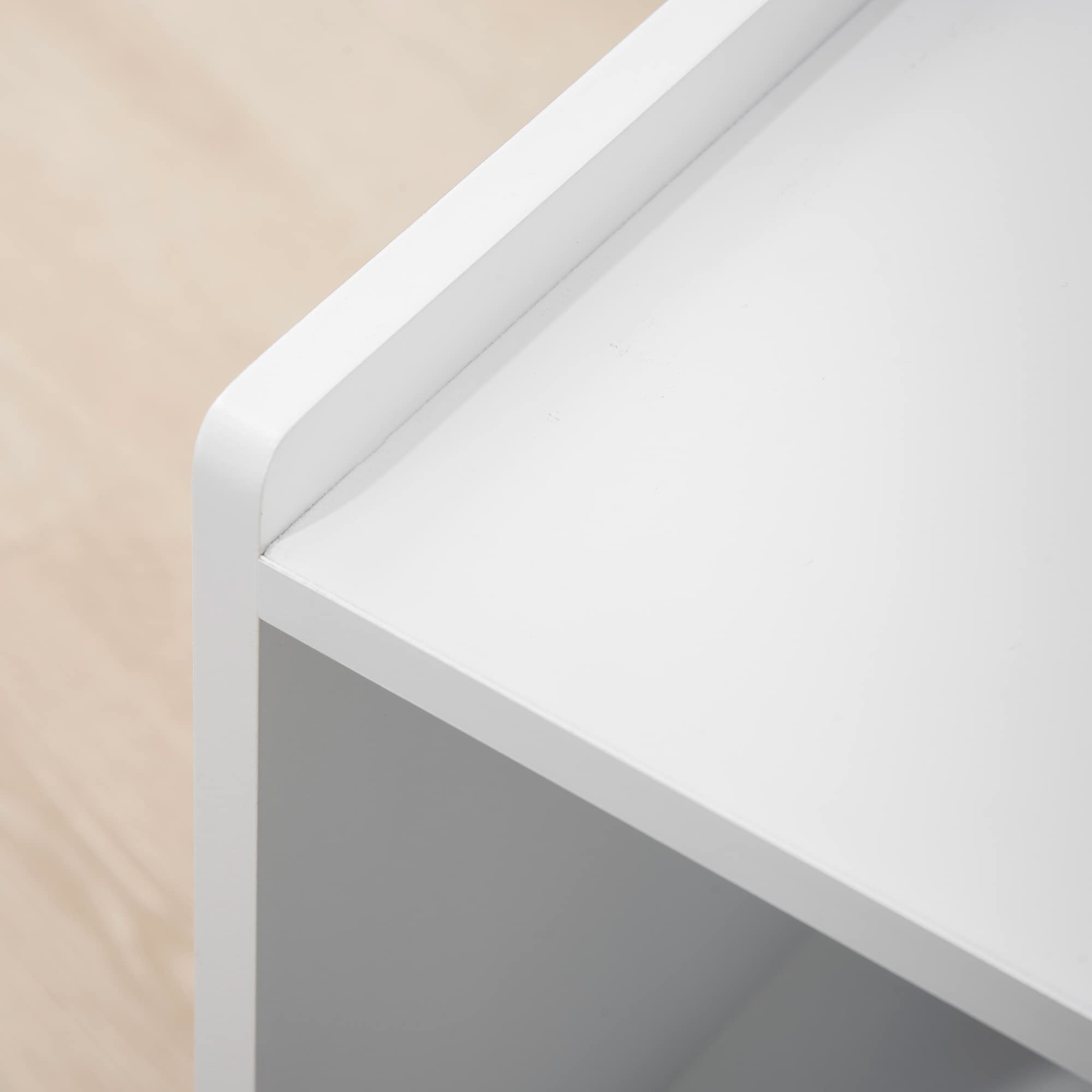 PawHut Armadietto per Gatti con Porta Magnetica, Design Rialzato, MDF, Bianco, 90 x 48 x 42,5 cm