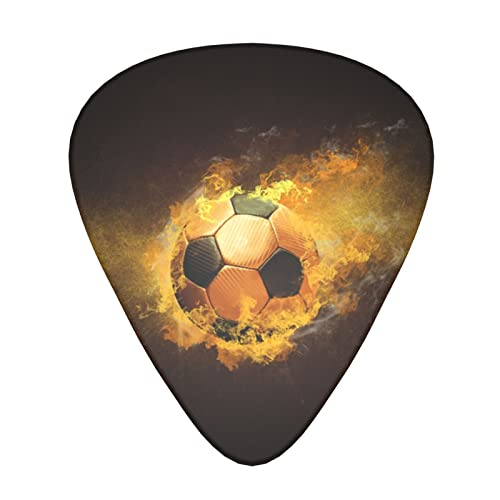 Jeu de 12 médiators de guitare de football de football pour guitare acoustique, guitare électrique, contrebasse, ukulélé - Les Beatles, Paul McCartney, John Lennon, RIngo Starr, George Harrison Jeu de 12 médiators de guitare de football de football pour guitare acoustique, guitare électrique, contrebasse, ukulélé