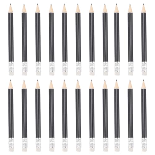 Set de 24 lápices golf mini con borrador negro miniatura 1